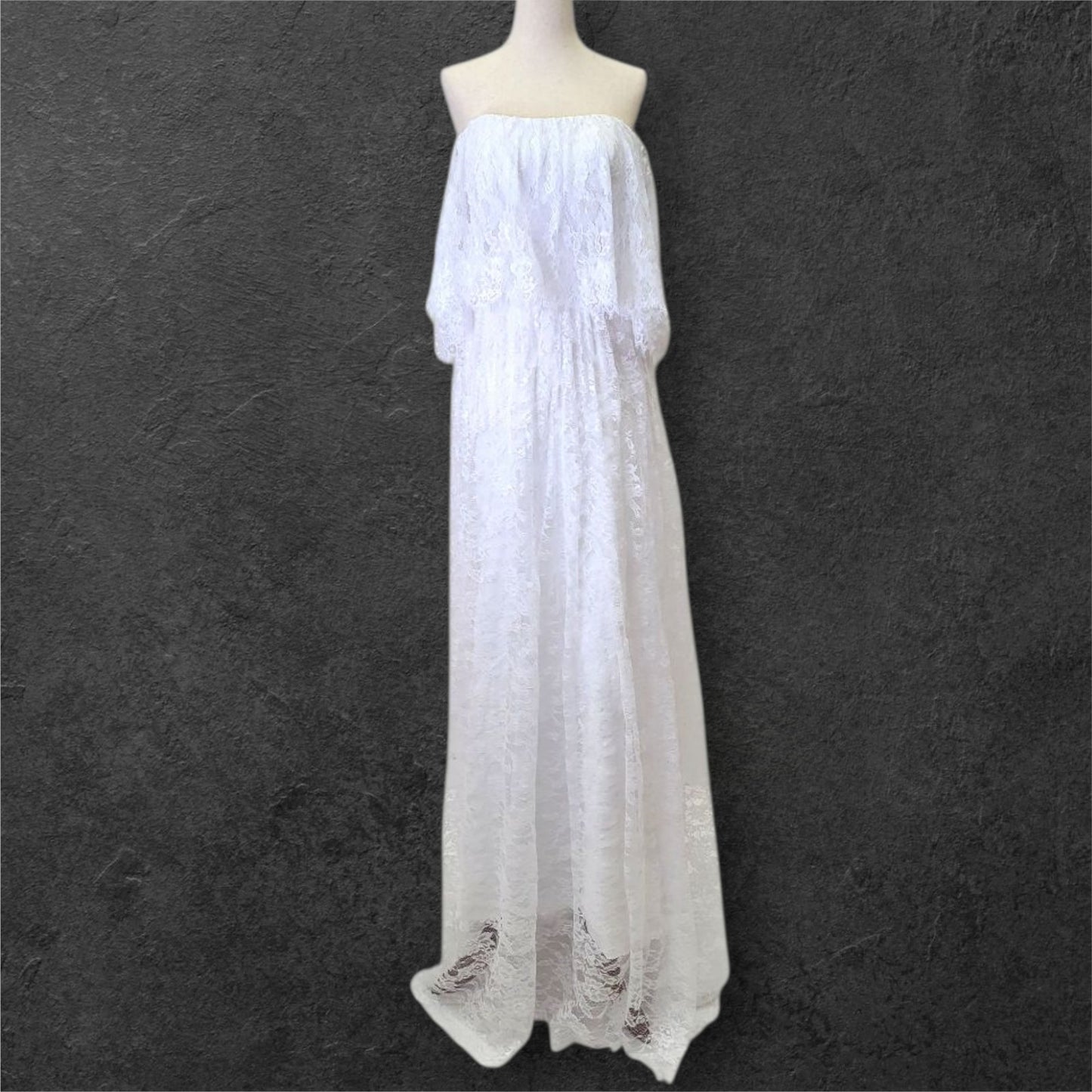 Boho Southern Belle Lace Wedding Dress