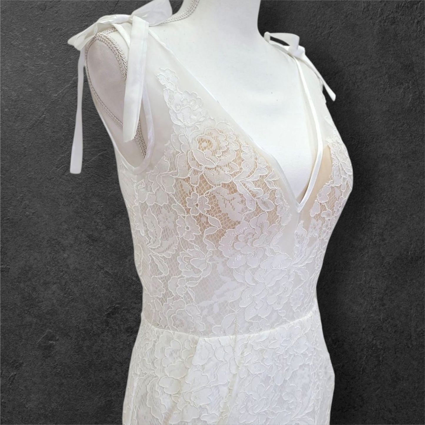 Summer Lace Destination Wedding Dress