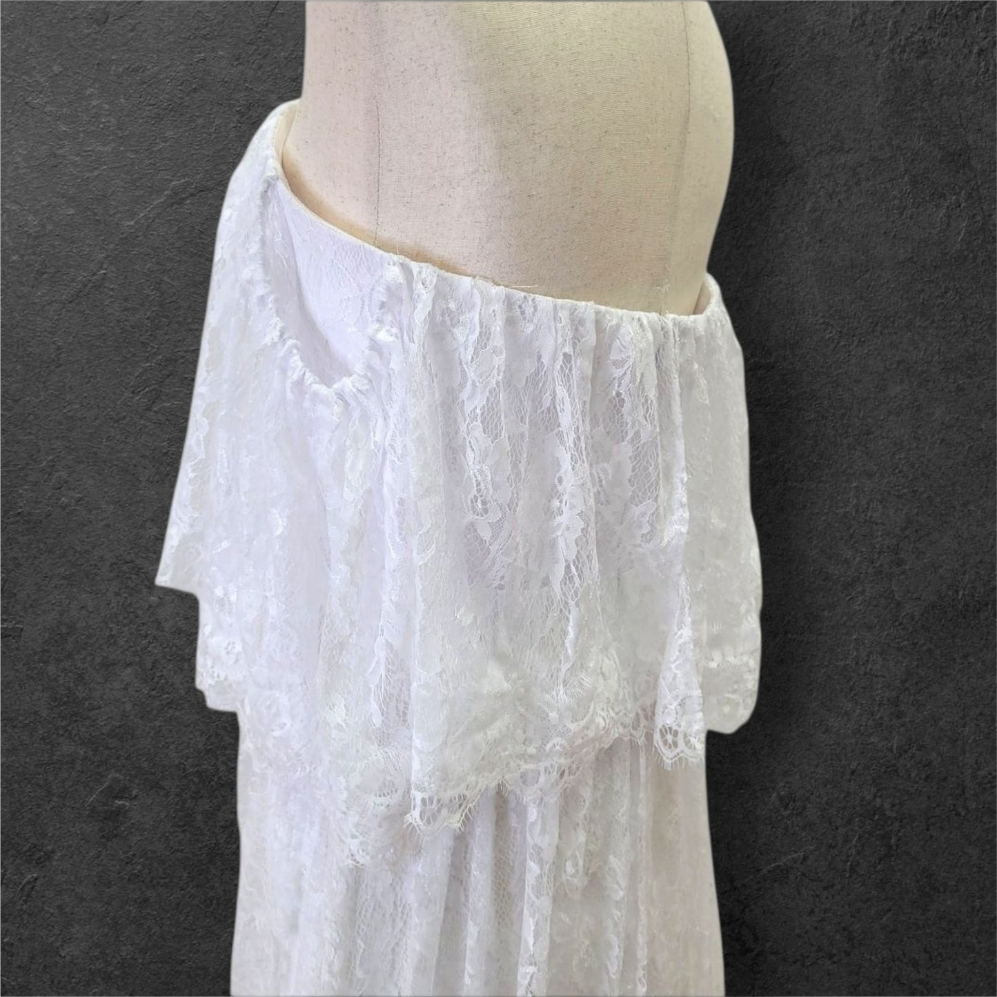 Boho Southern Belle Lace Wedding Dress