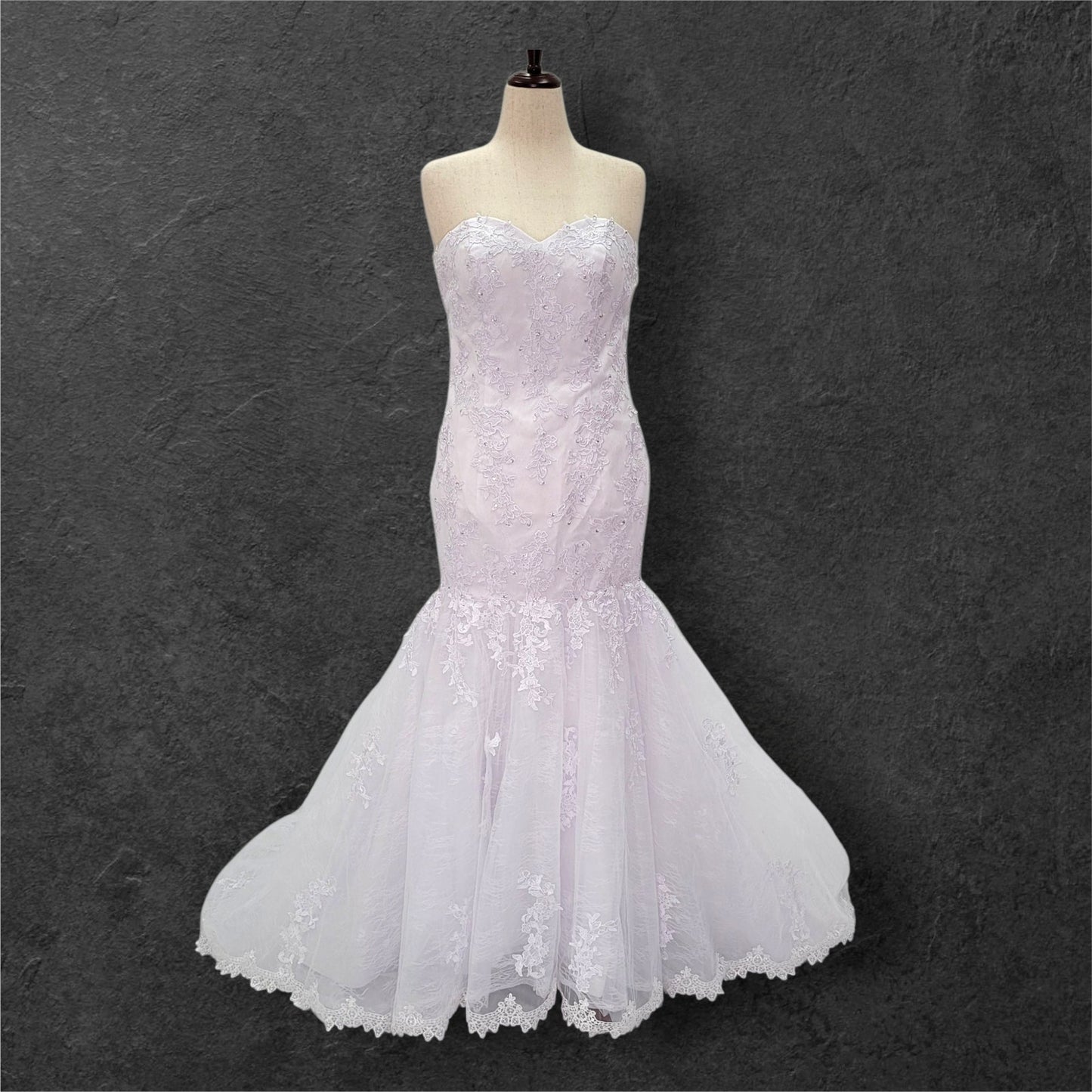 Strapless Trumpet Style Wedding Dress with Full Corset and Sweetheart Neckline
