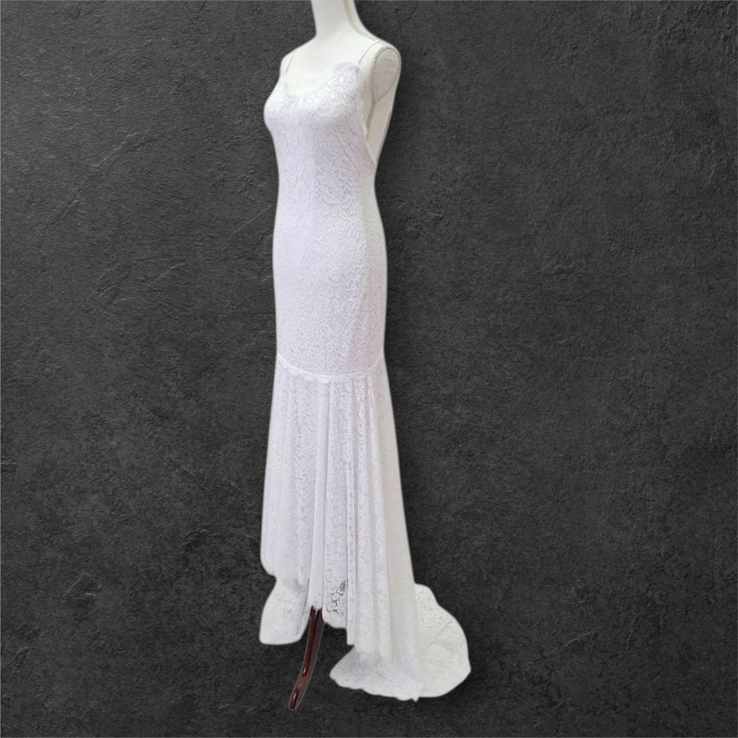 Lace Low Back Wedding Dress
