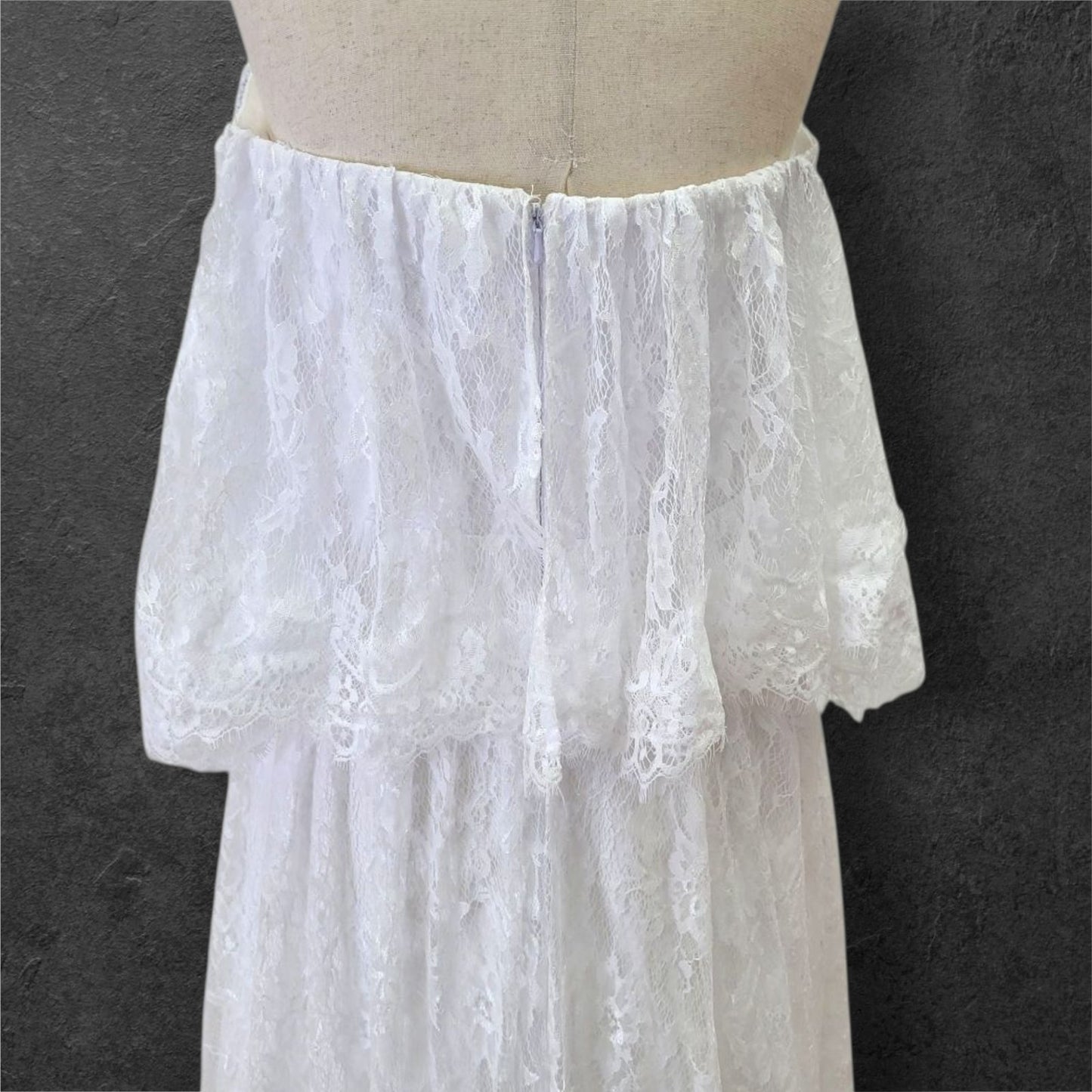 Boho Southern Belle Lace Wedding Dress