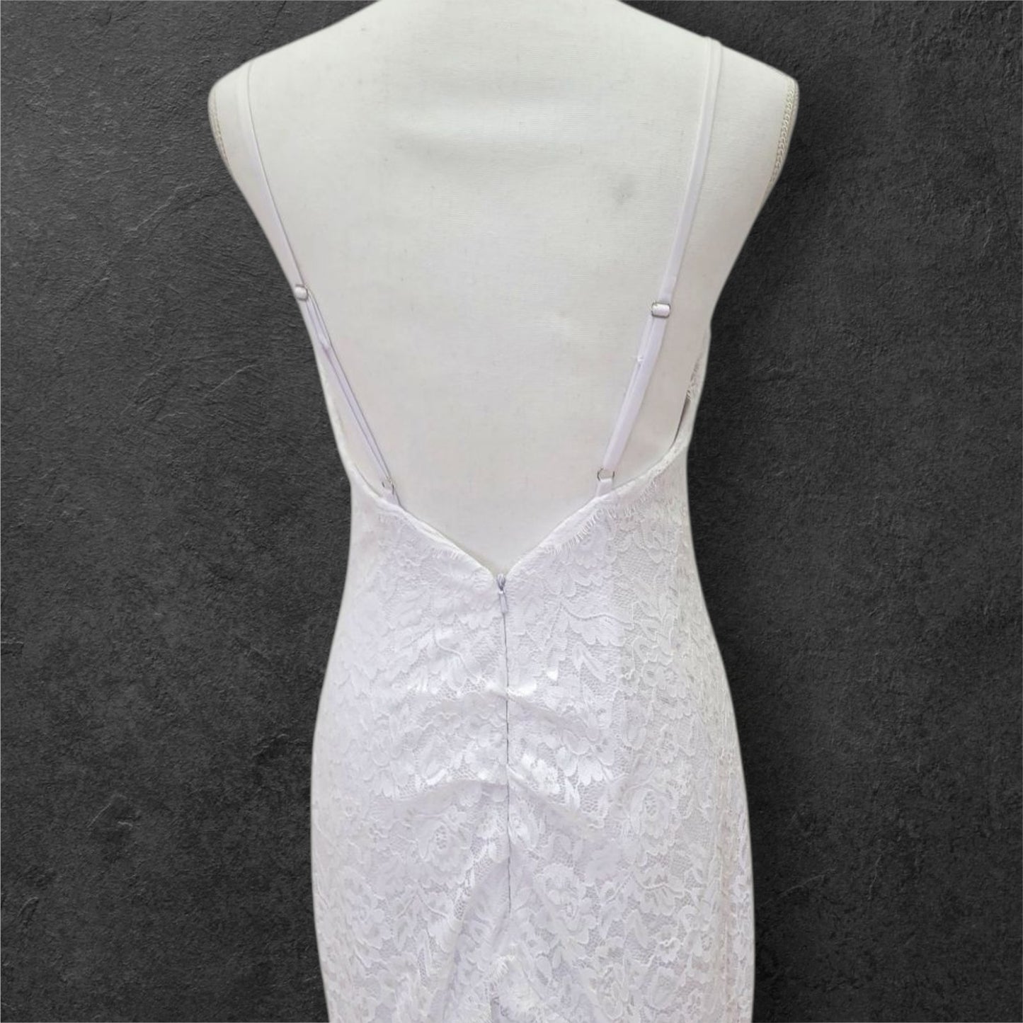 Lace Low Back Wedding Dress