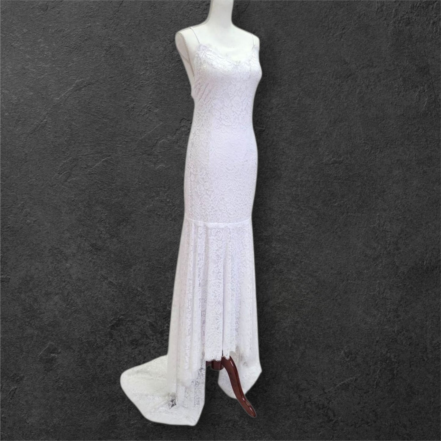 Lace Low Back Wedding Dress