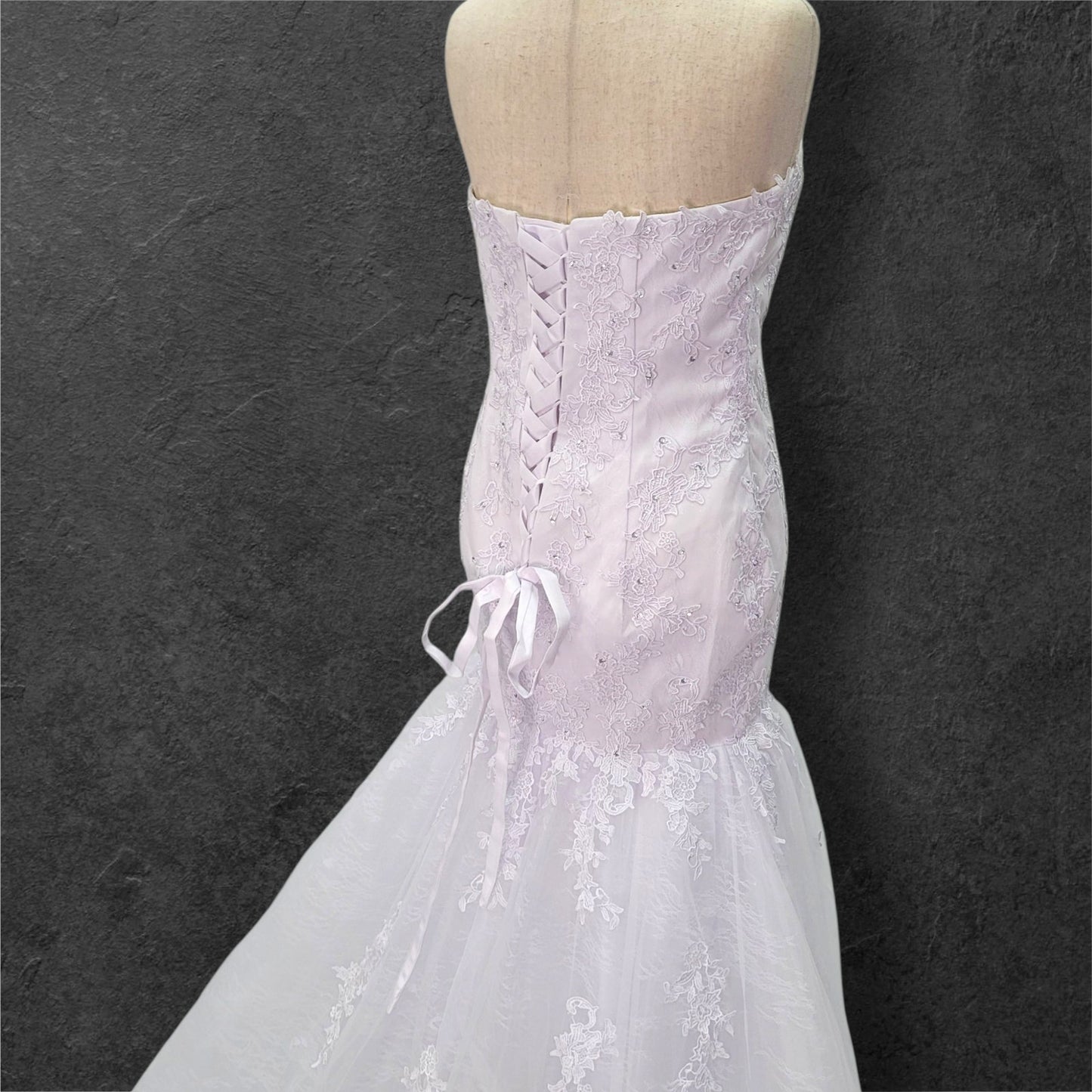 Strapless Trumpet Style Wedding Dress with Full Corset and Sweetheart Neckline
