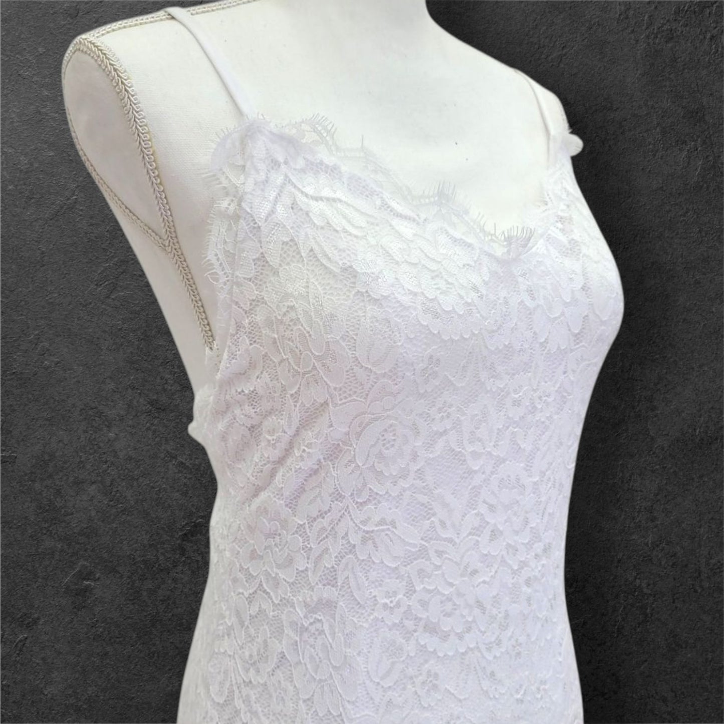 Lace Low Back Wedding Dress