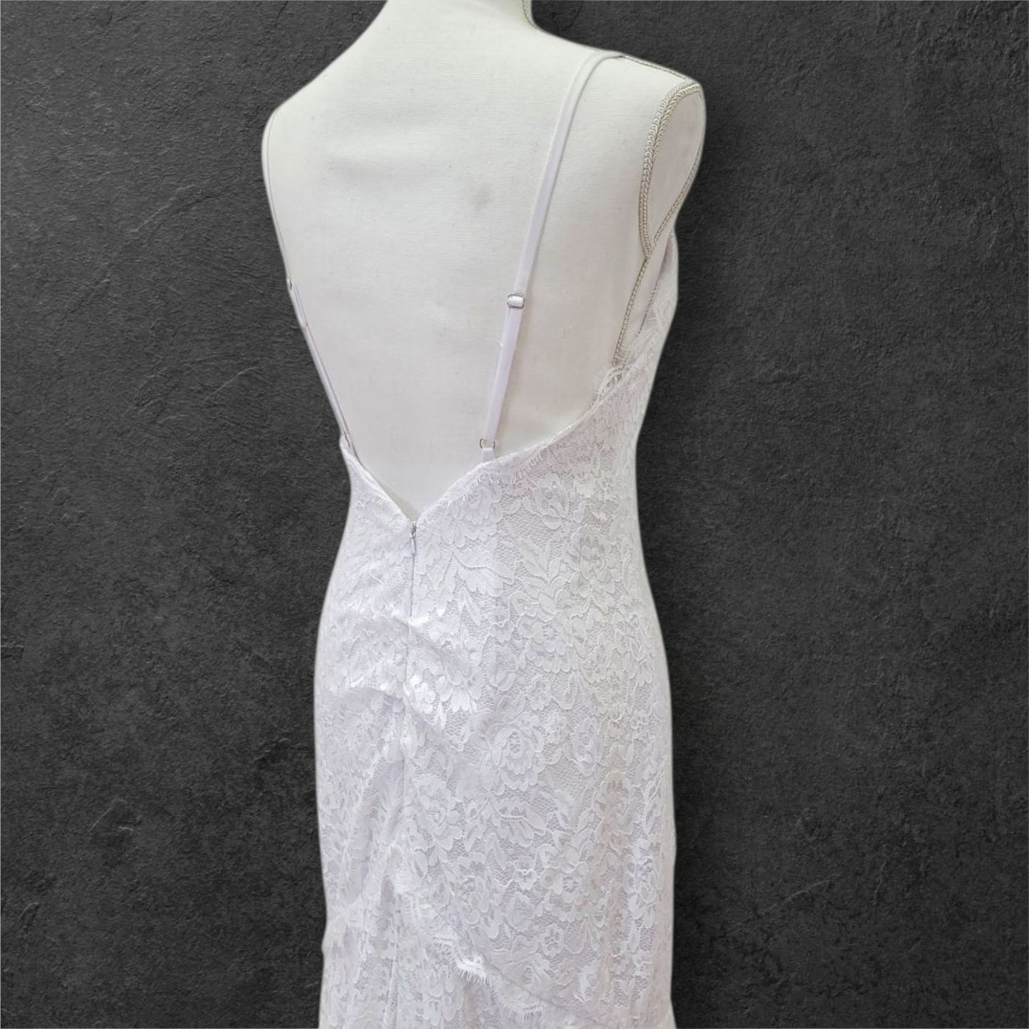 Lace Low Back Wedding Dress