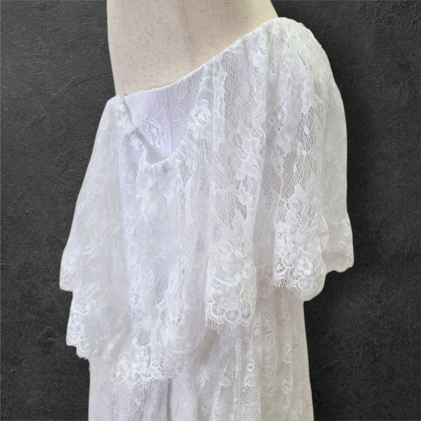 Boho Southern Belle Lace Wedding Dress