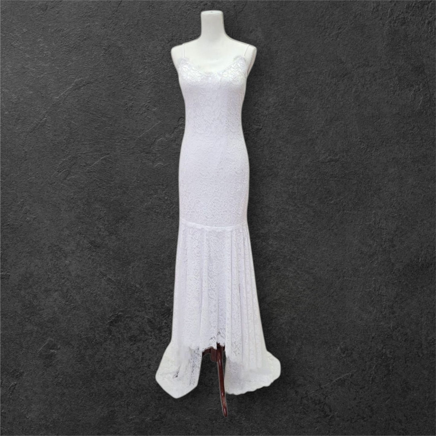 Lace Low Back Wedding Dress