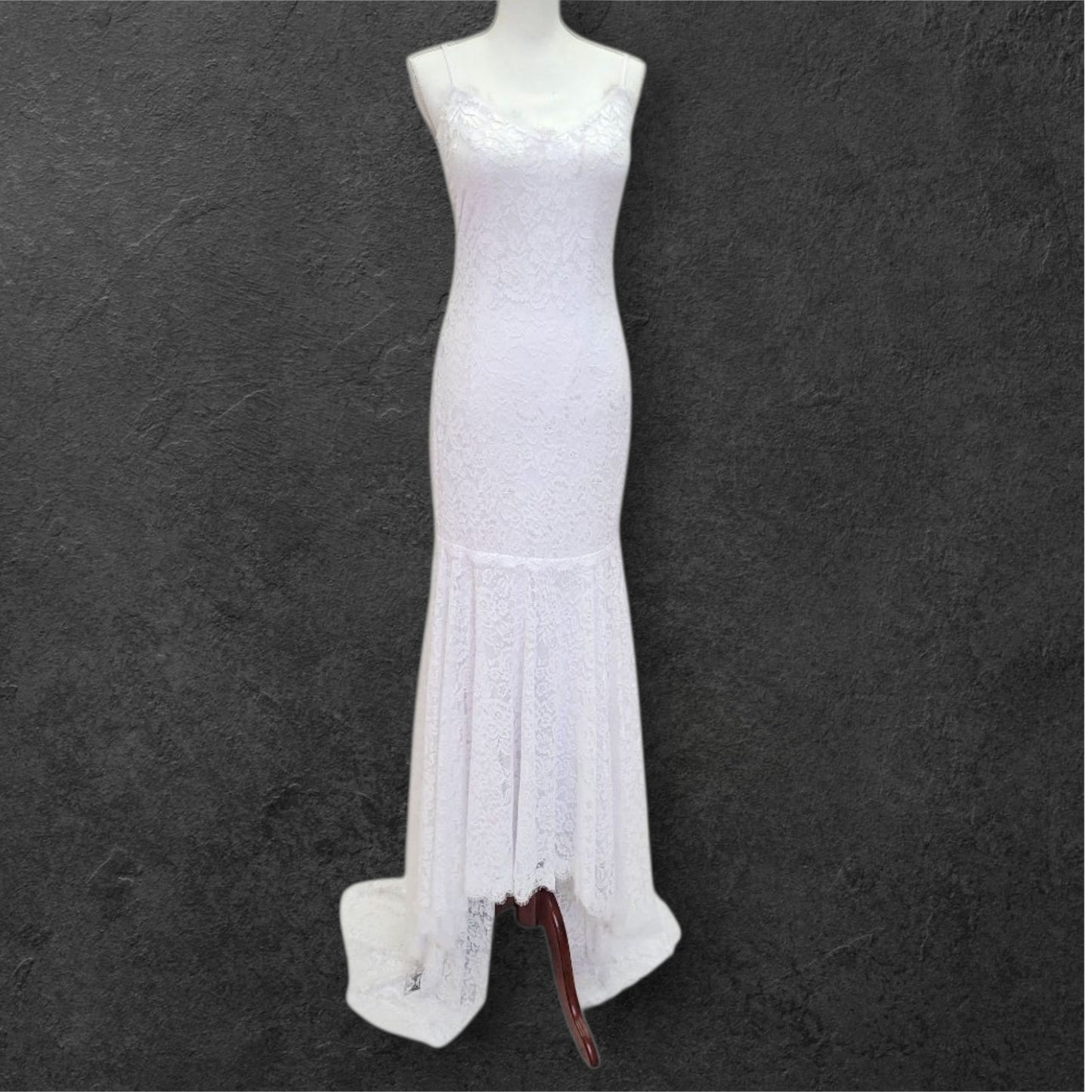 Lace Low Back Wedding Dress