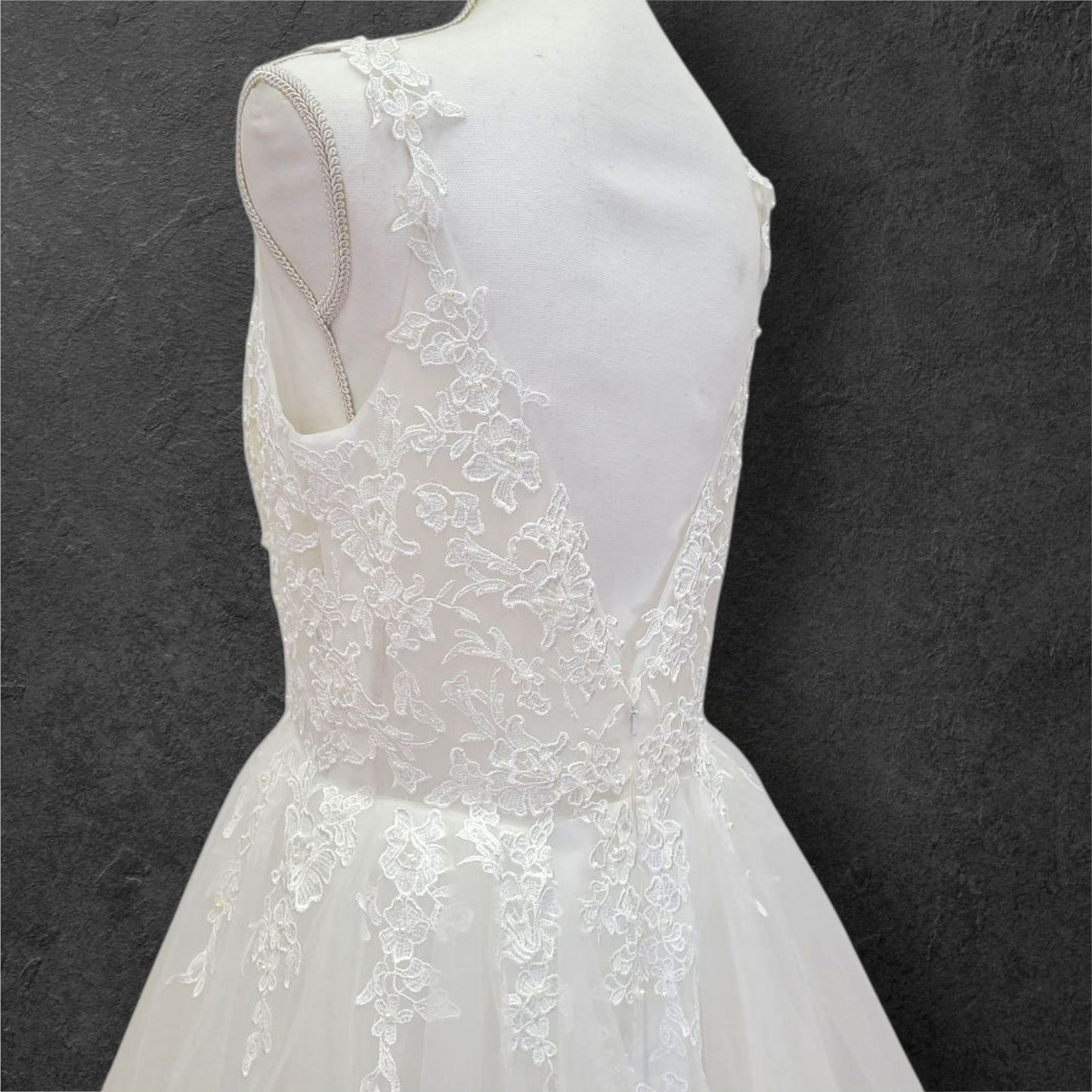 Tiered Skirt Ballgown Wedding Dress