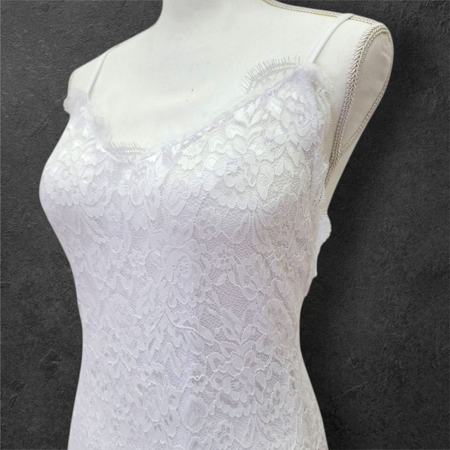 Lace Low Back Wedding Dress