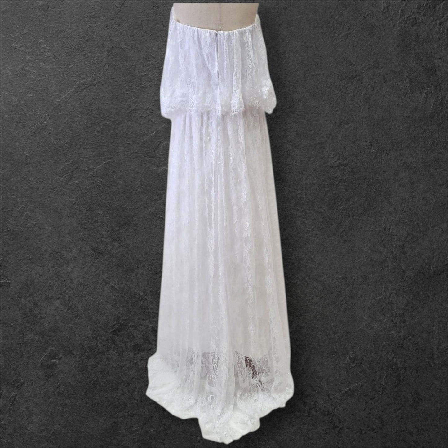 Boho Southern Belle Lace Wedding Dress