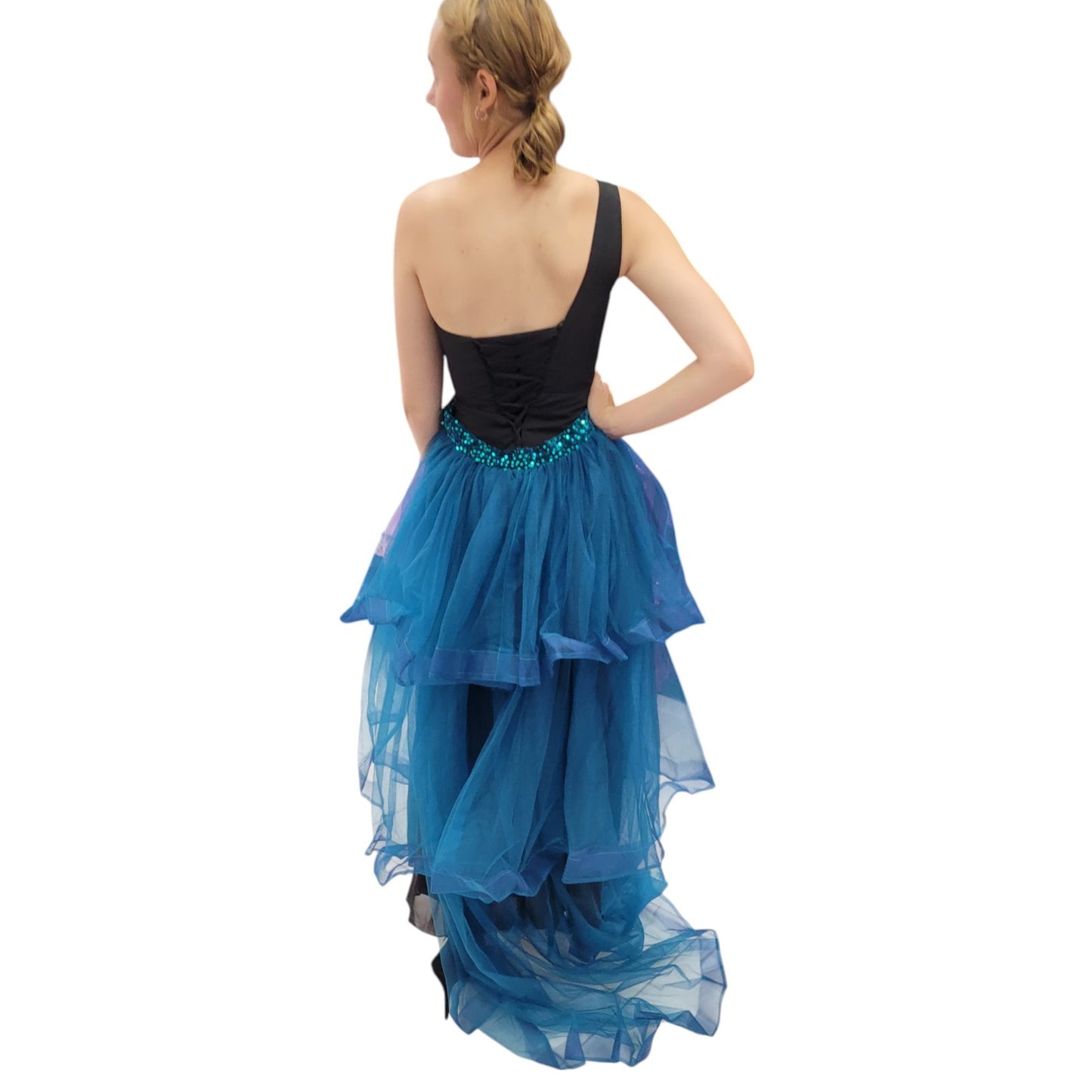 Detachable Teal Tulle Skirt