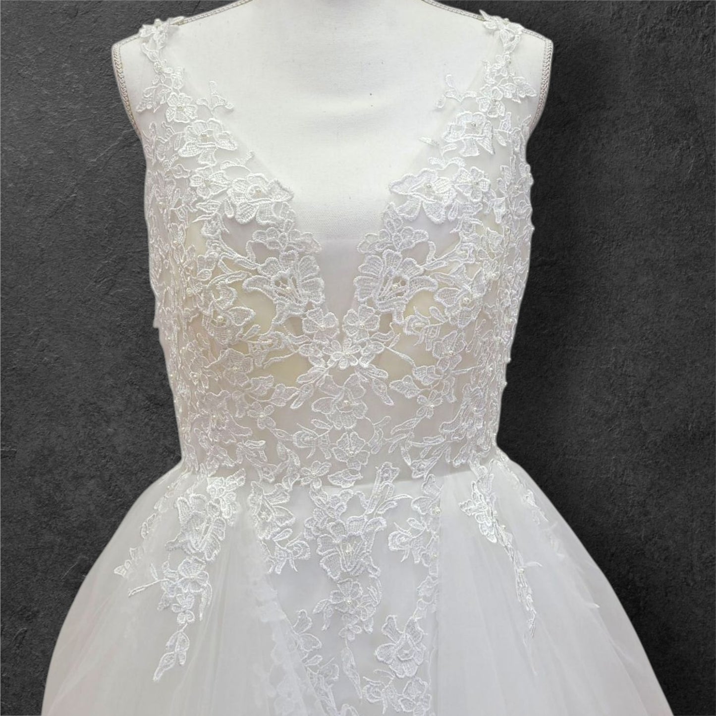 Tiered Skirt Ballgown Wedding Dress