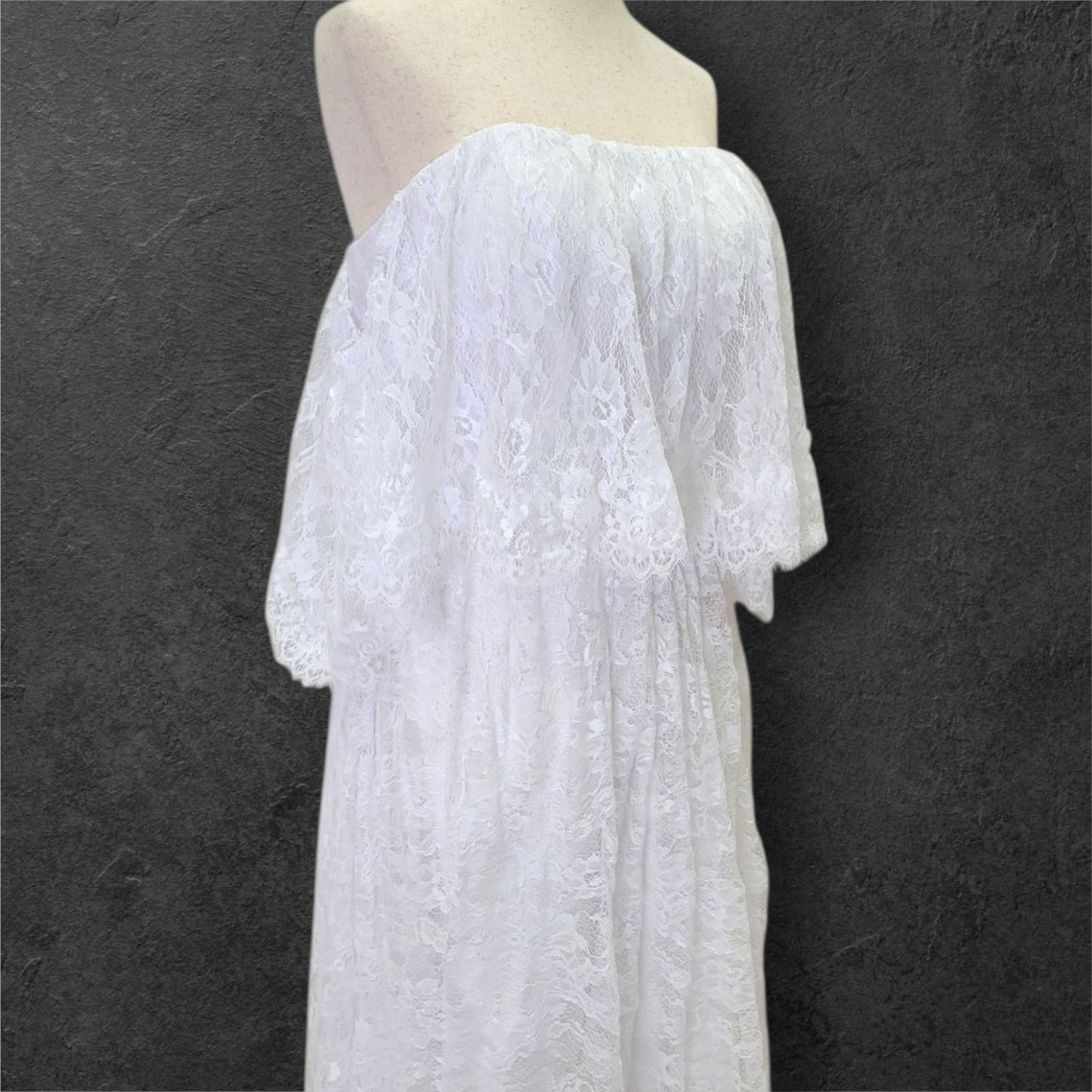 Boho Southern Belle Lace Wedding Dress