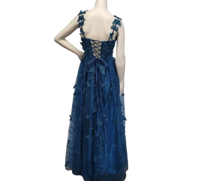 Teal Butterfly Dress