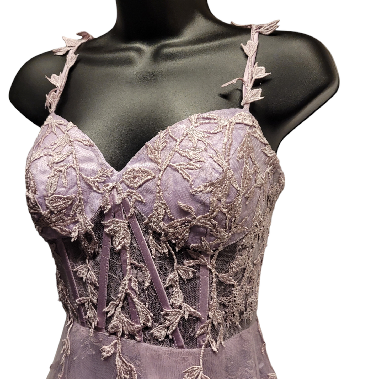 Lavender Vine Corset Dress