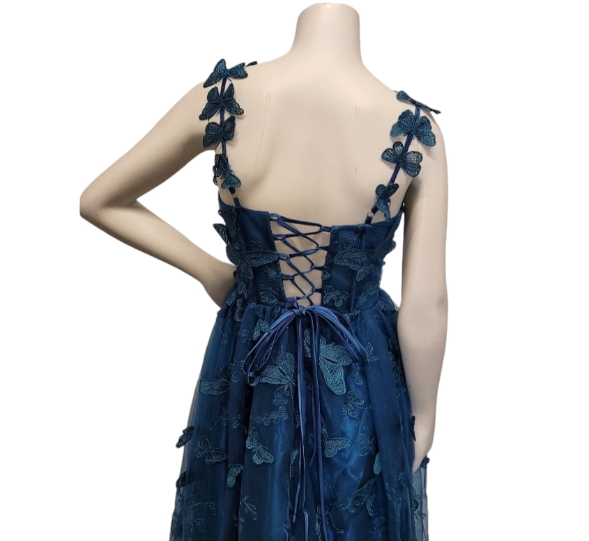 Teal Butterfly Dress