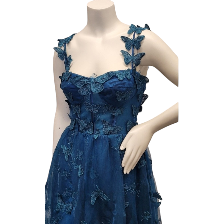 Teal Butterfly Dress
