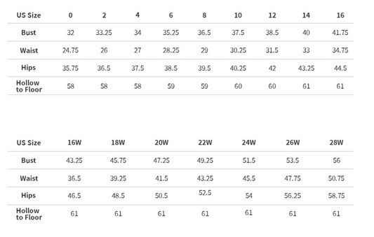 Women's Size Chart