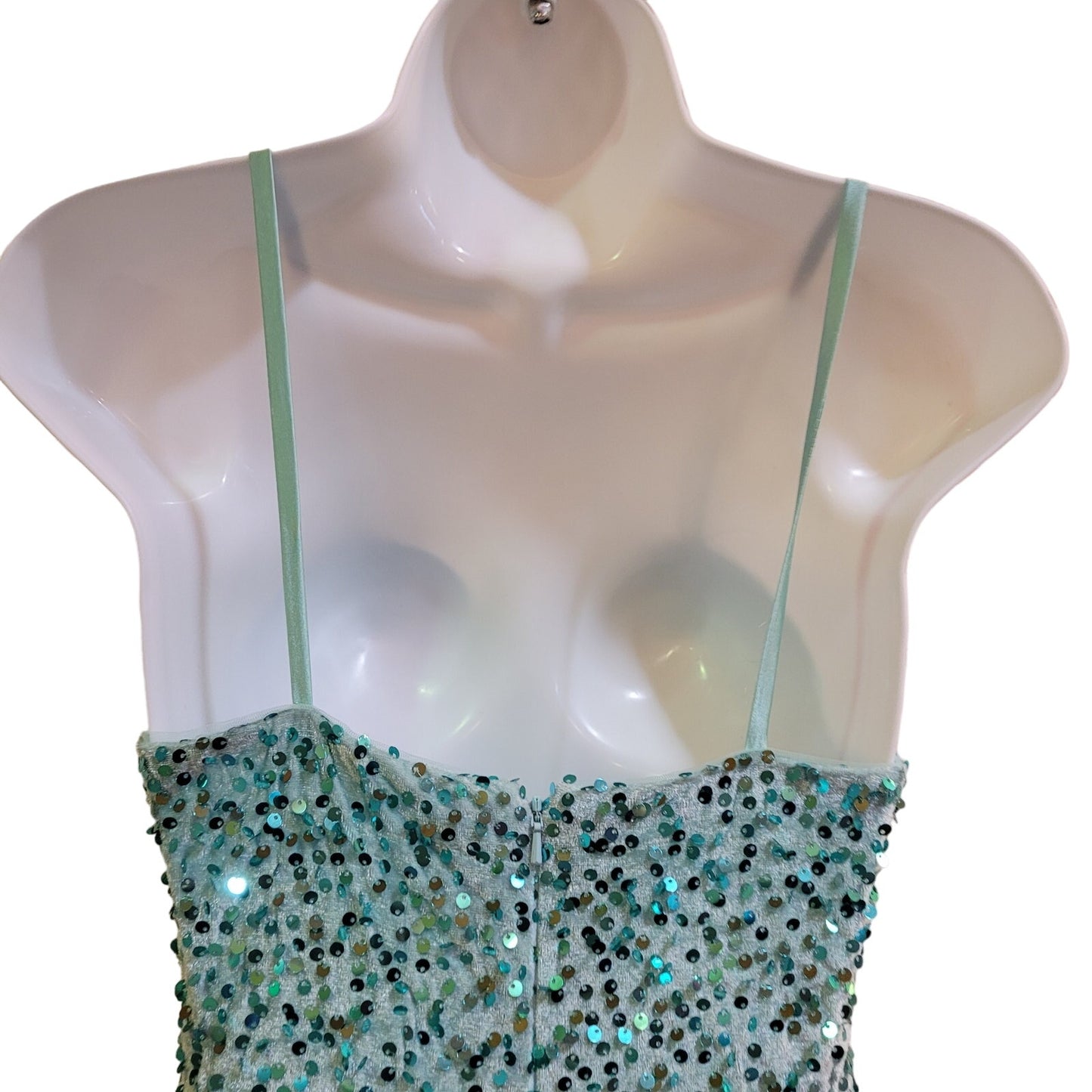 Women's Seafoam Green Short Dress Sweetheart Neckline