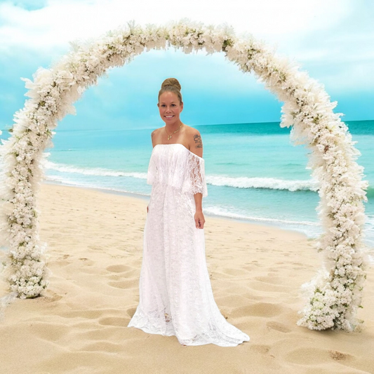 Boho Southern Belle Lace Wedding Dress