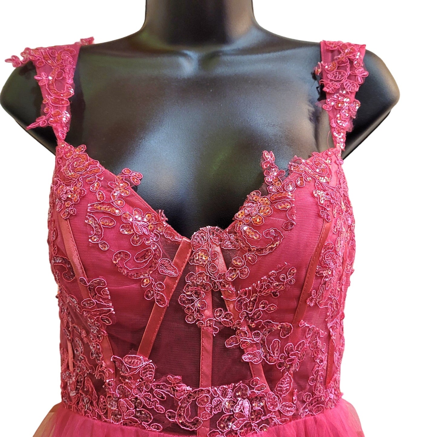 Women's Short Layered Sequin Dress