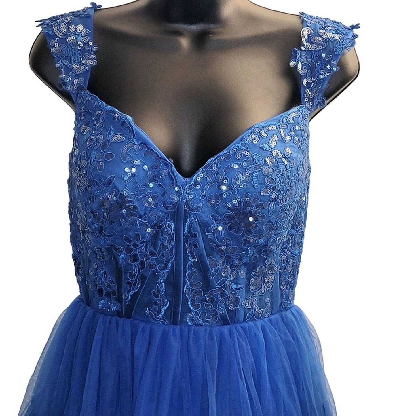 Women's Short Layered Sequin Dress
