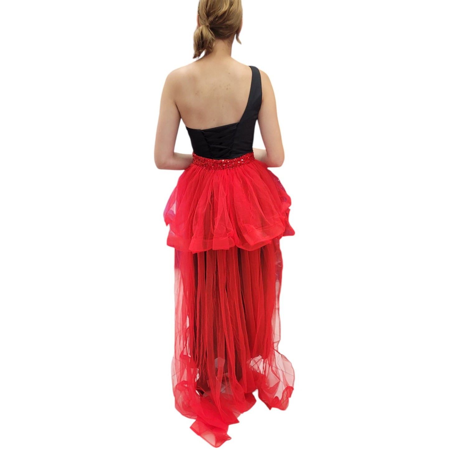 Detachable Red Tulle Skirt