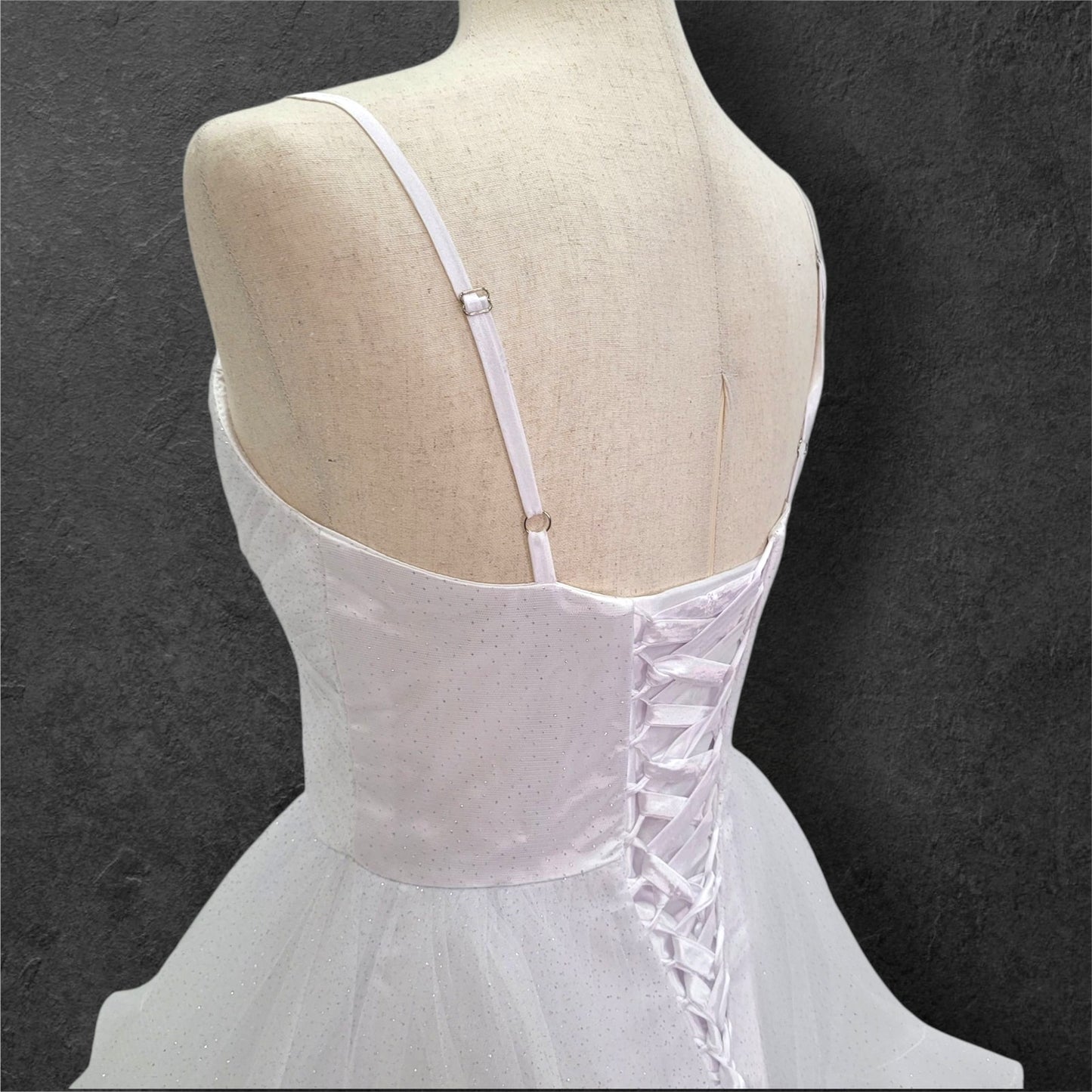 Sparkle Ballgown Wedding Dress with Corset Back