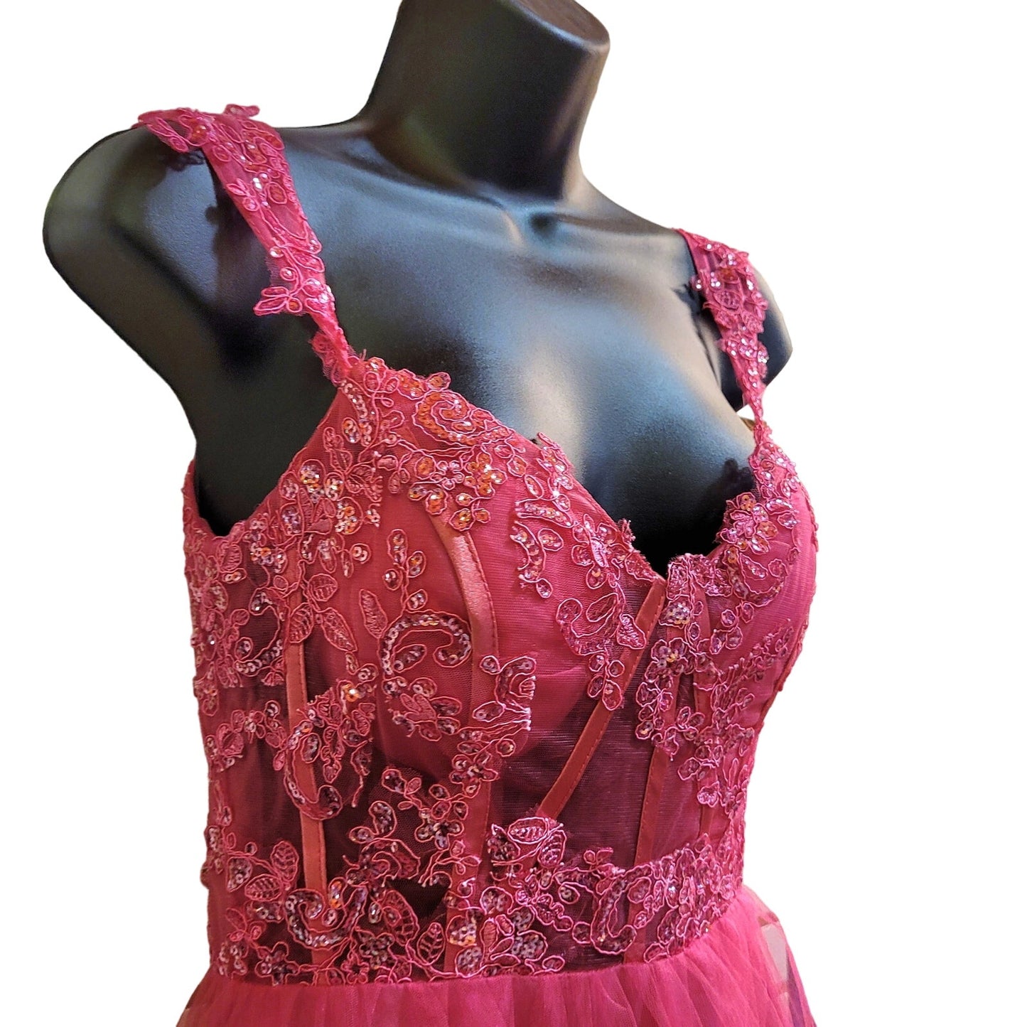 Women's Short Layered Sequin Dress