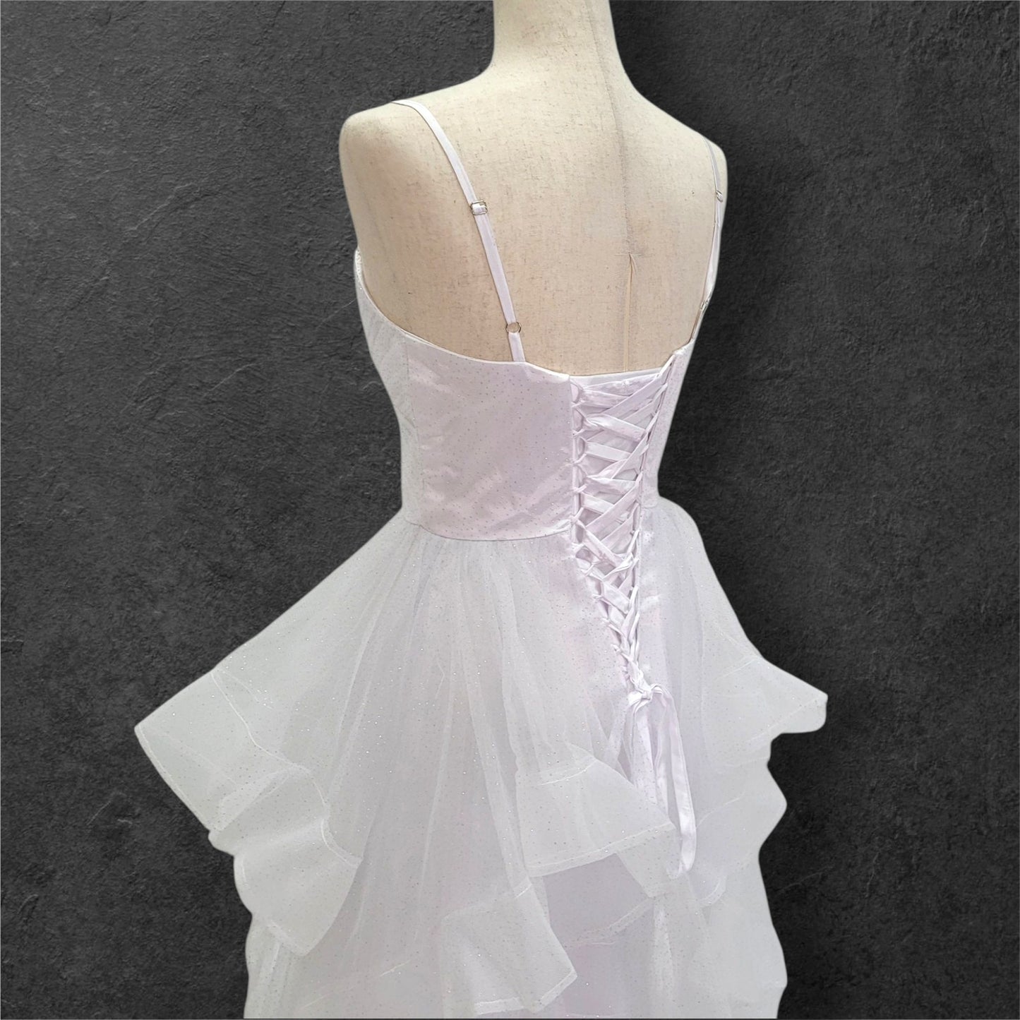 Sparkle Ballgown Wedding Dress with Corset Back