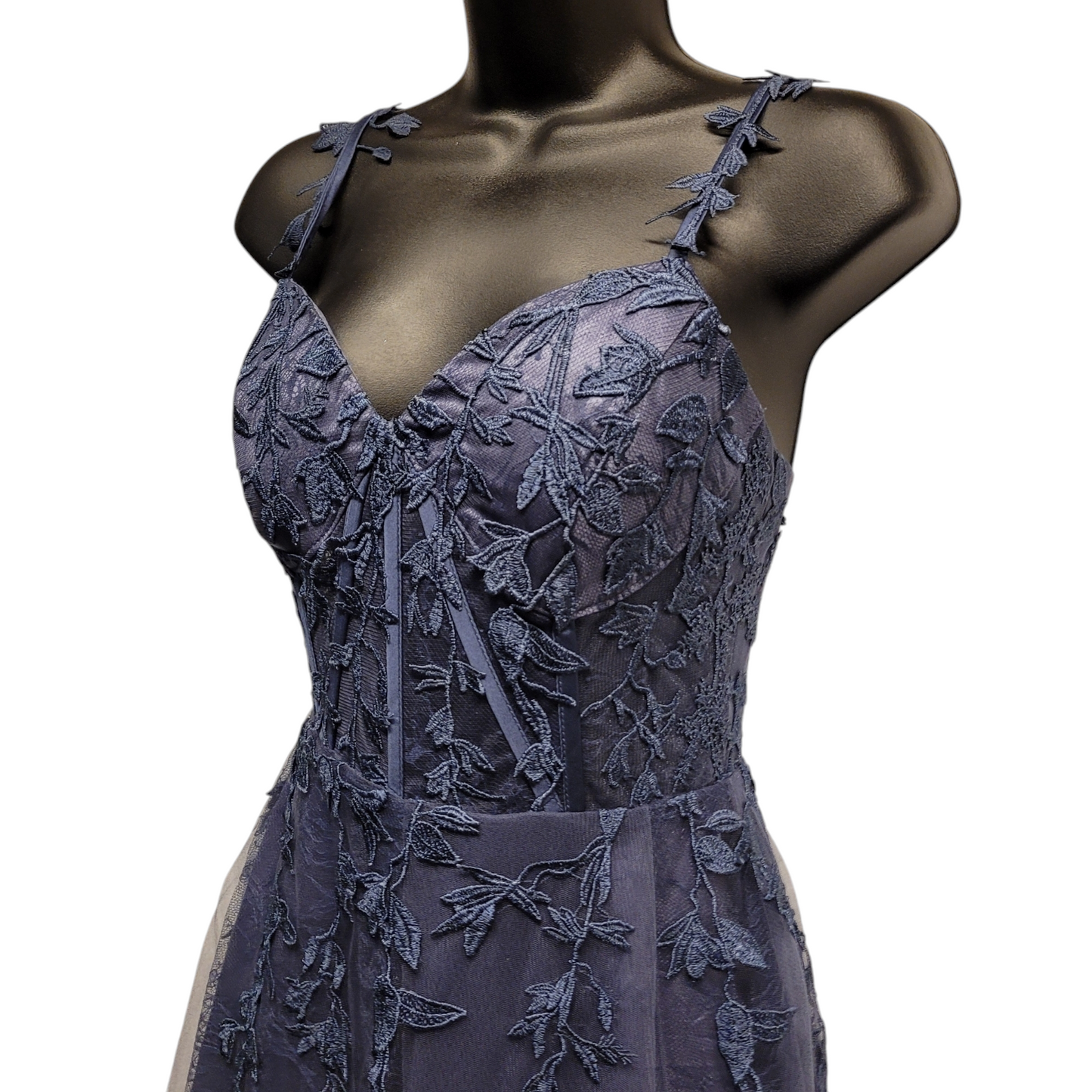 Indigo Vine Corset Dress