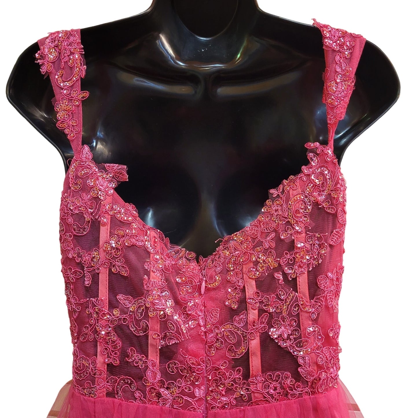 Women's Short Layered Sequin Dress