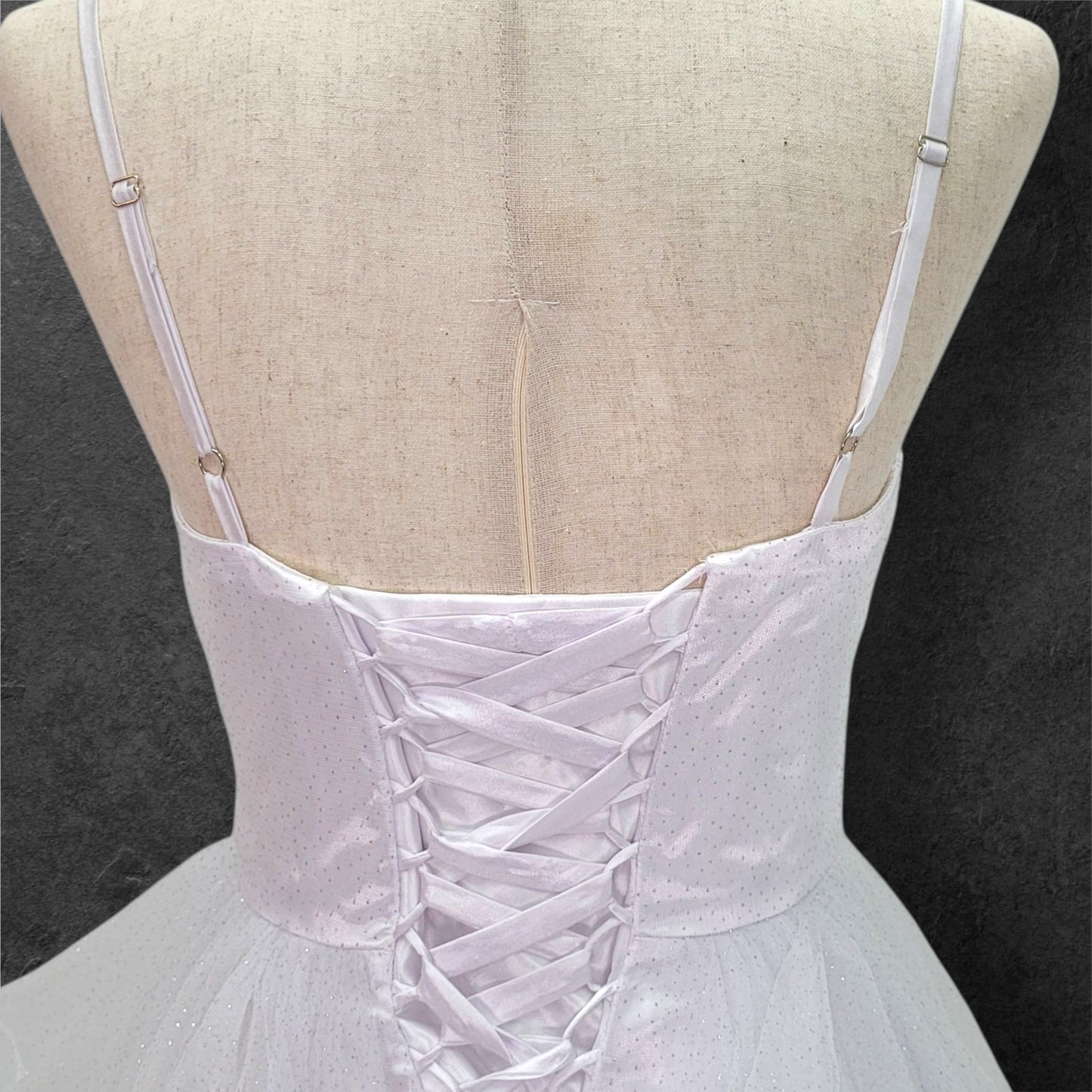 Sparkle Ballgown Wedding Dress with Corset Back