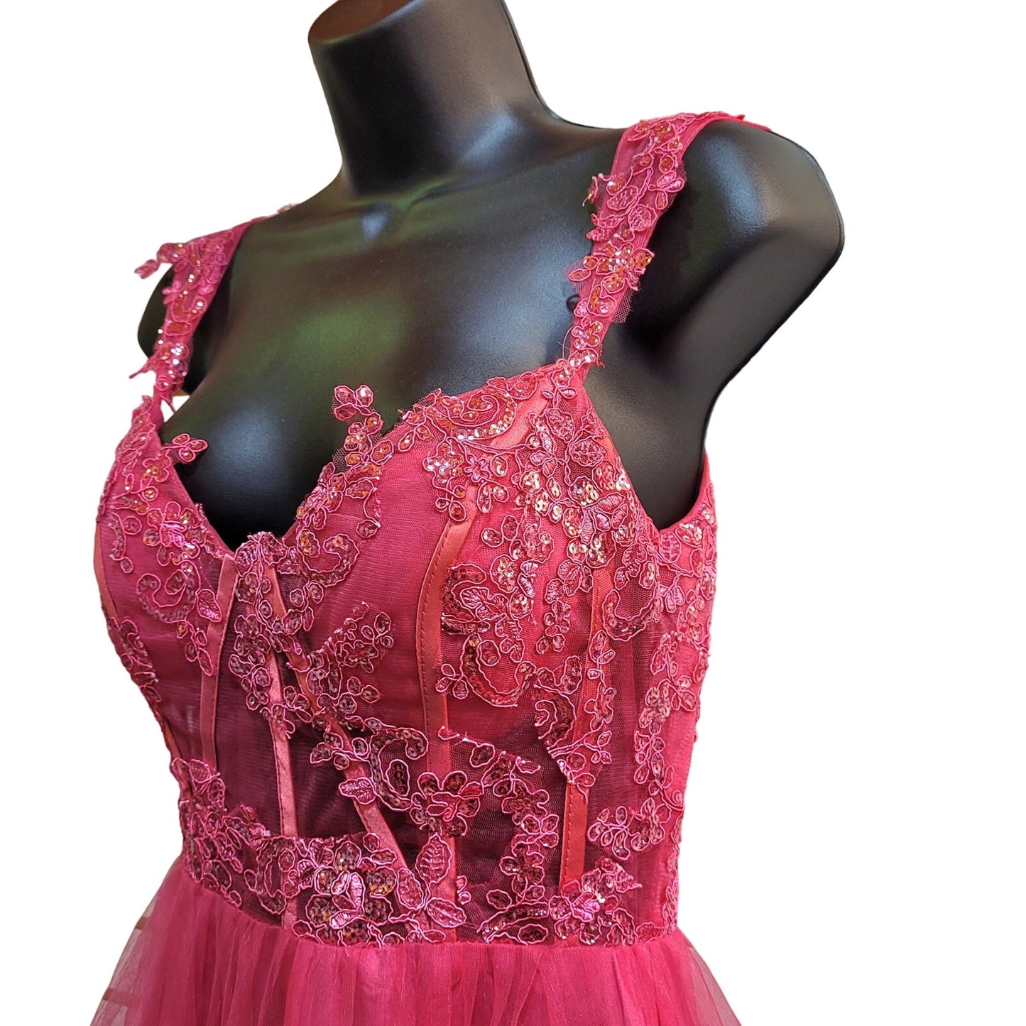 Women's Short Layered Sequin Dress