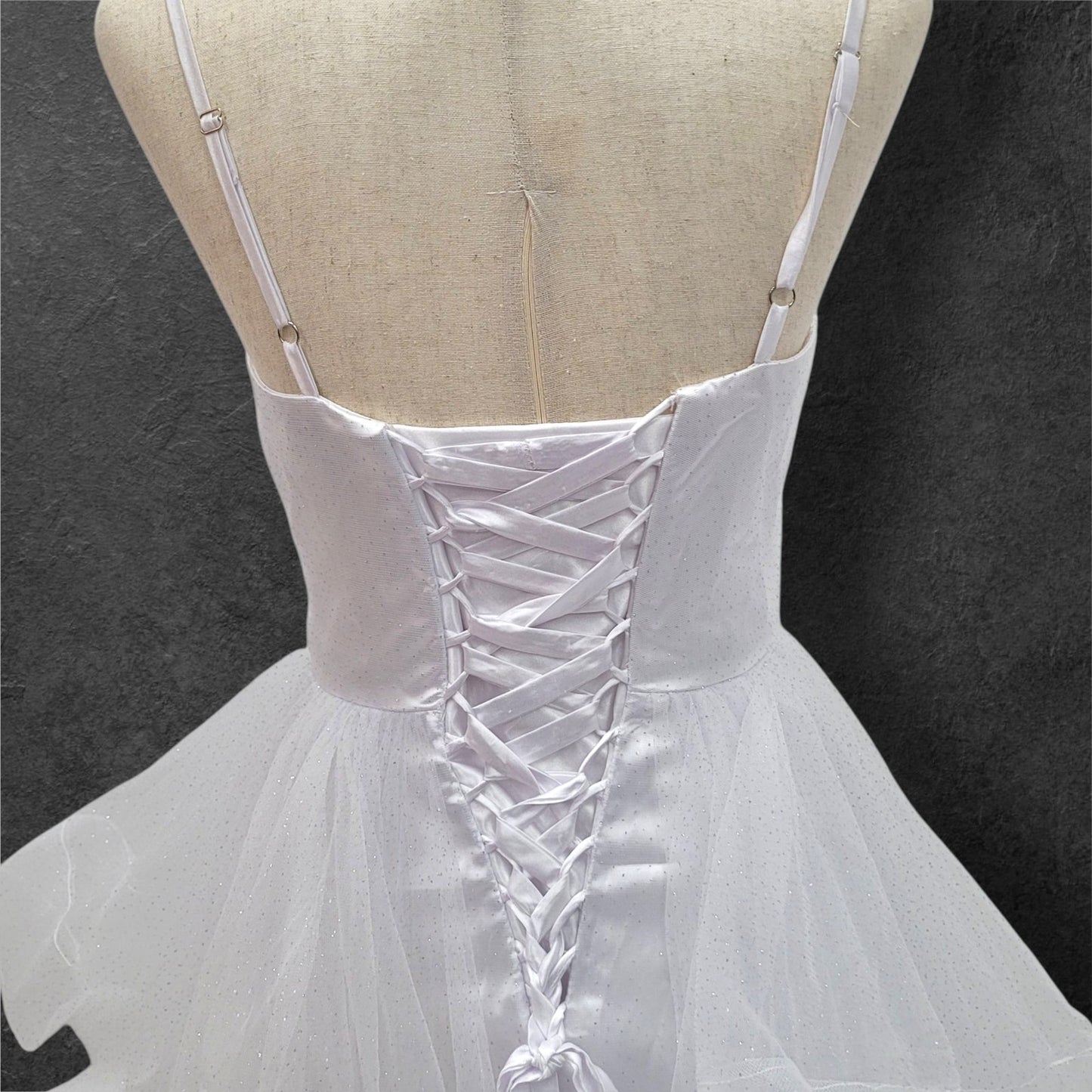 Sparkle Ballgown Wedding Dress with Corset Back