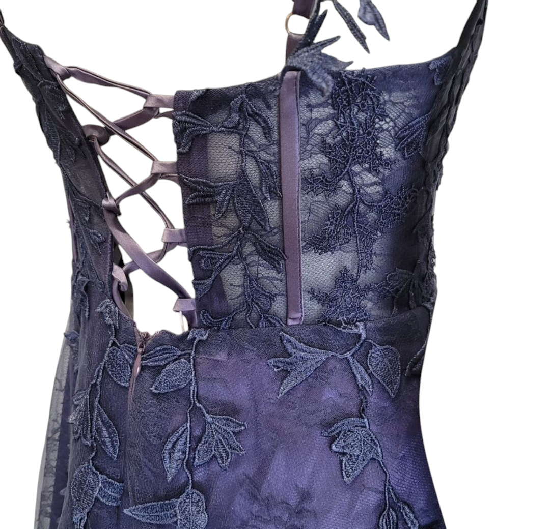 Indigo Vine Corset Dress