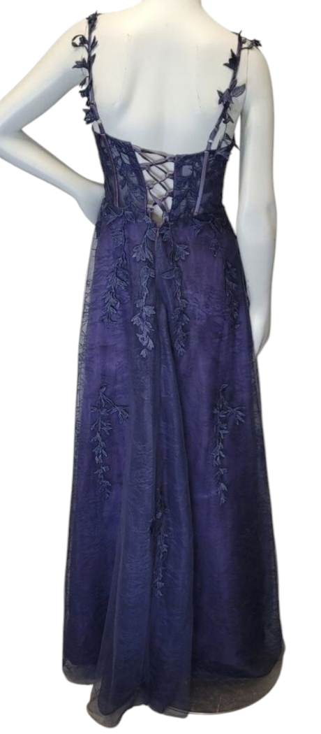Indigo Vine Corset Dress