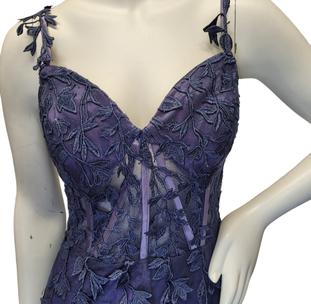 Indigo Vine Corset Dress