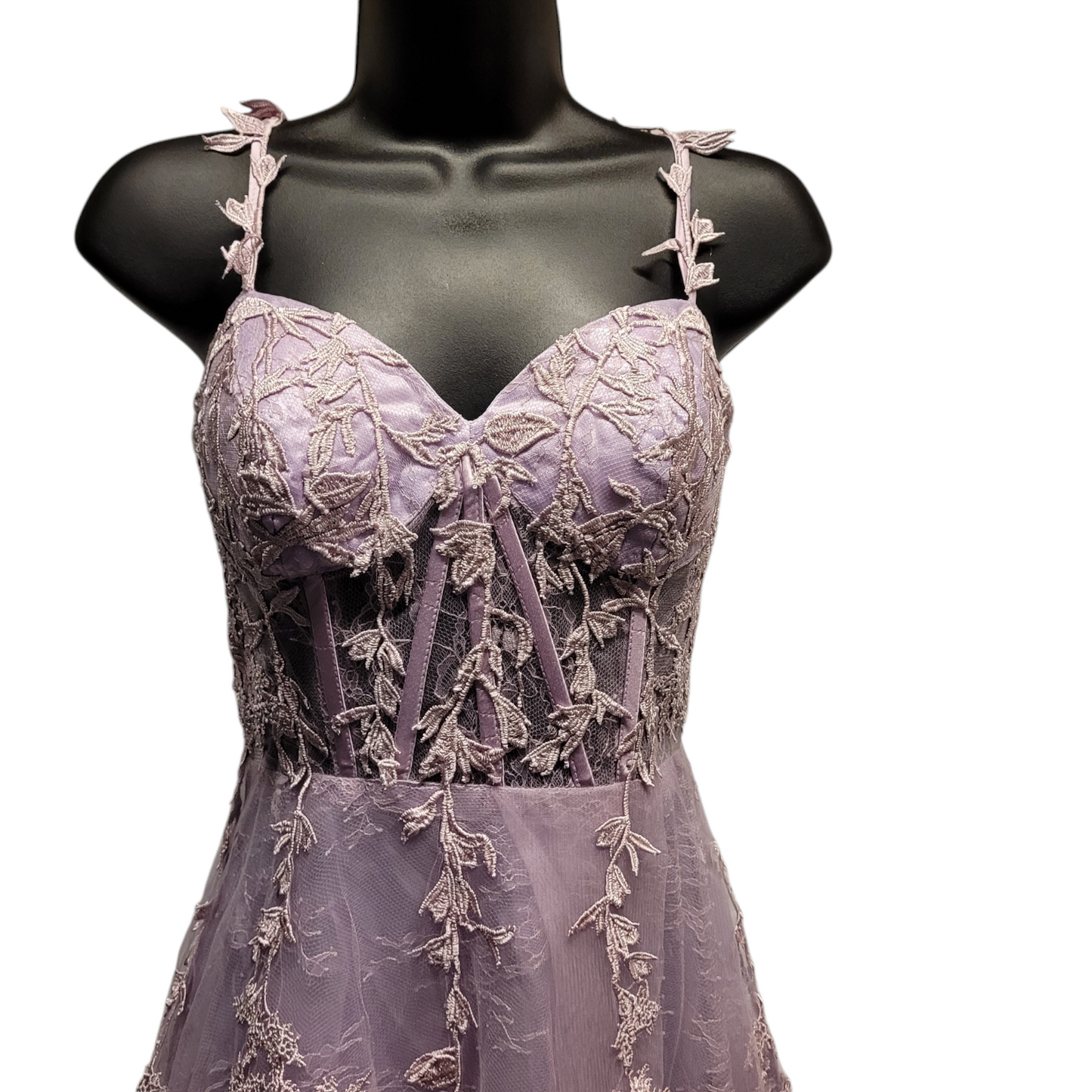 Lavender Vine Corset Dress