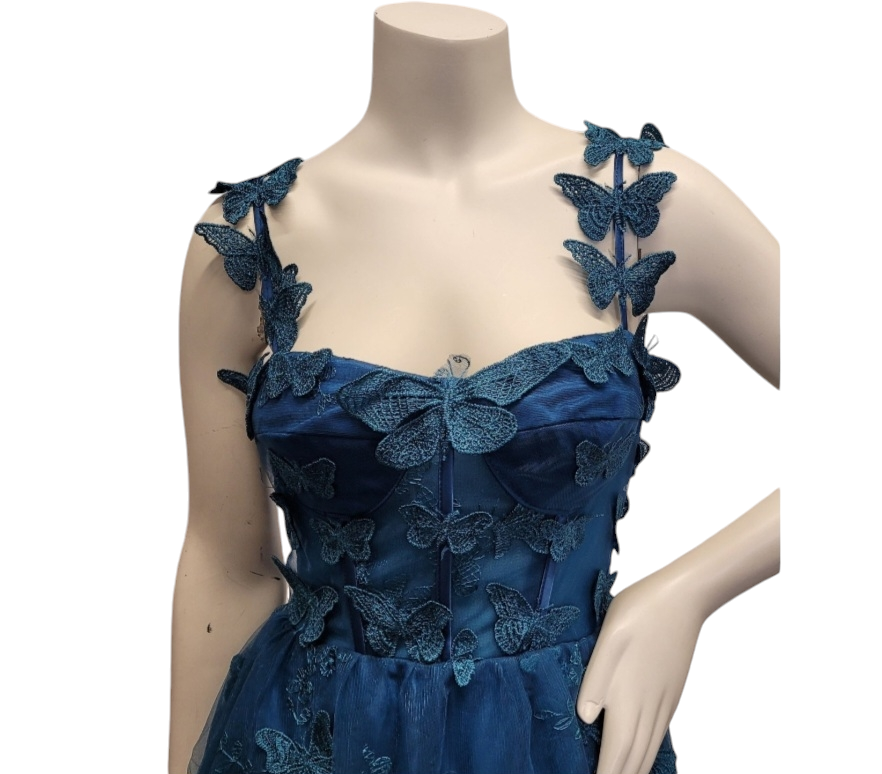 Teal Butterfly Dress