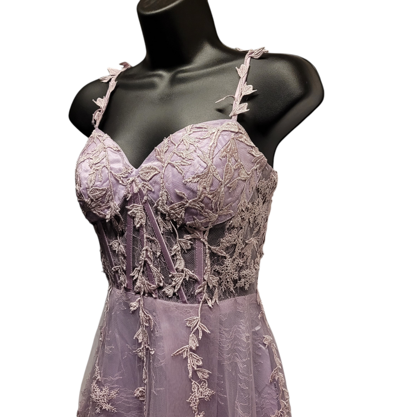 Lavender Vine Corset Dress