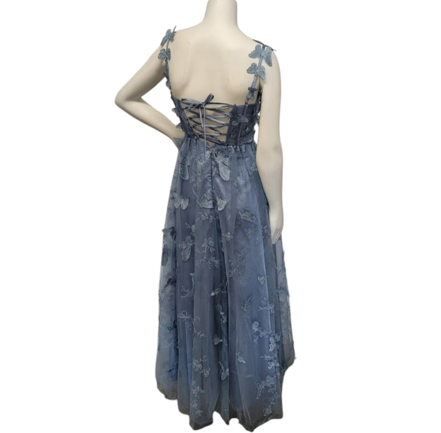 Periwinkle Blue Butterfly Dress