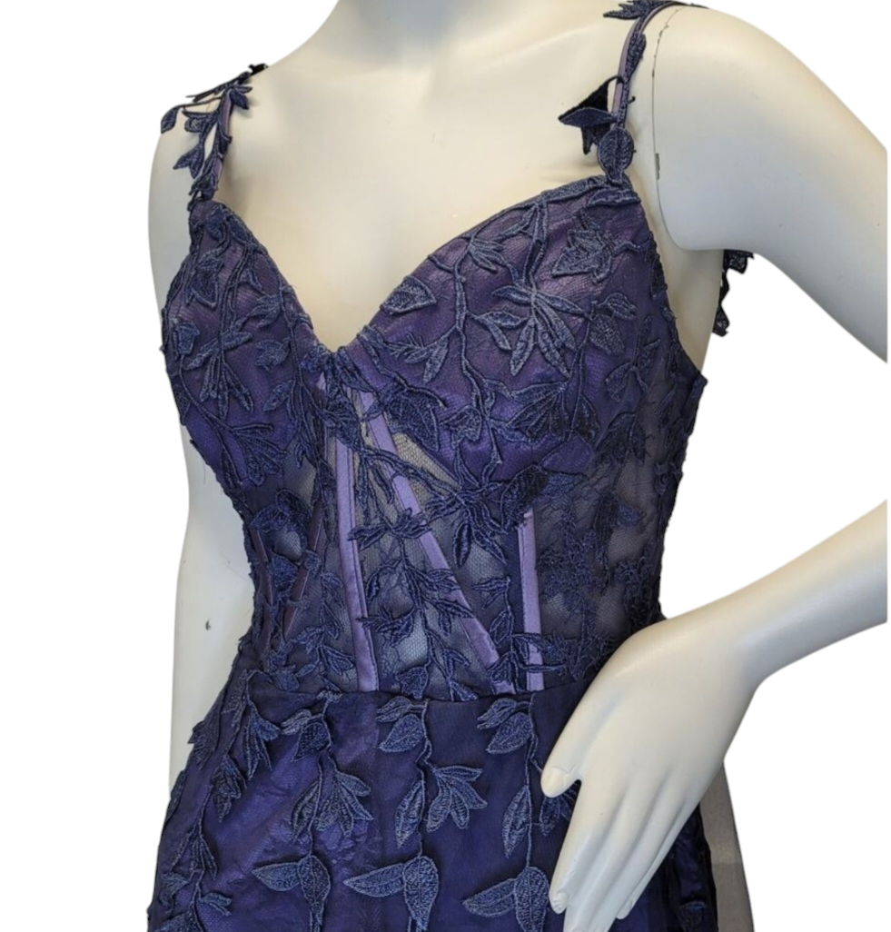 Indigo Vine Corset Dress