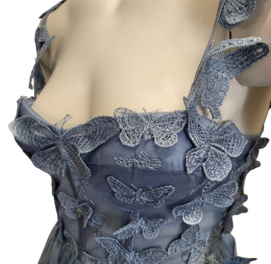 Periwinkle Blue Butterfly Dress