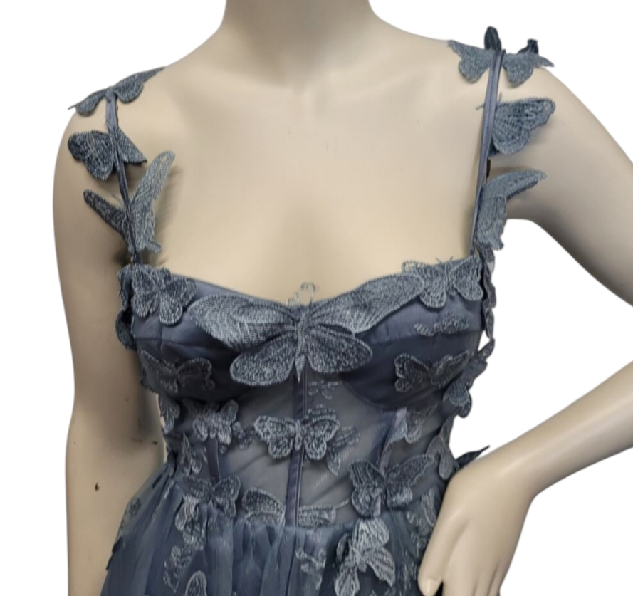 Periwinkle Blue Butterfly Dress