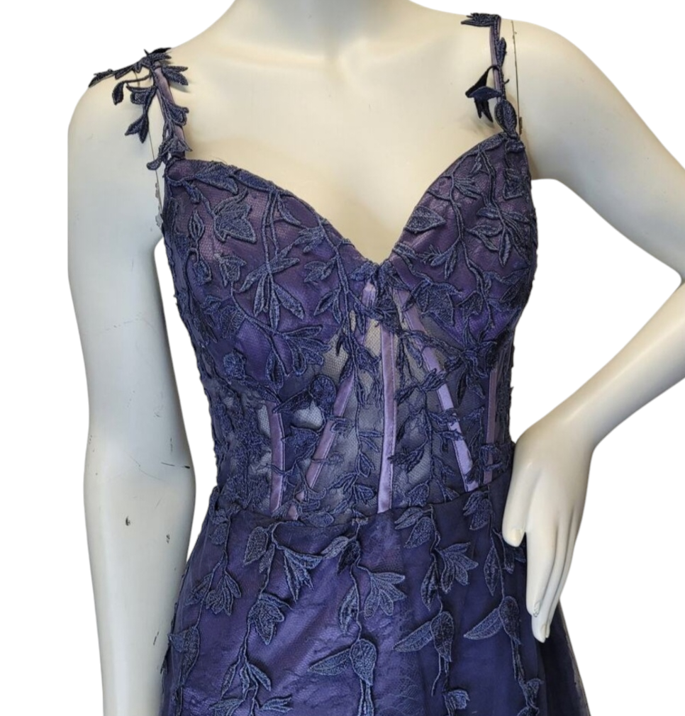 Indigo Vine Corset Dress