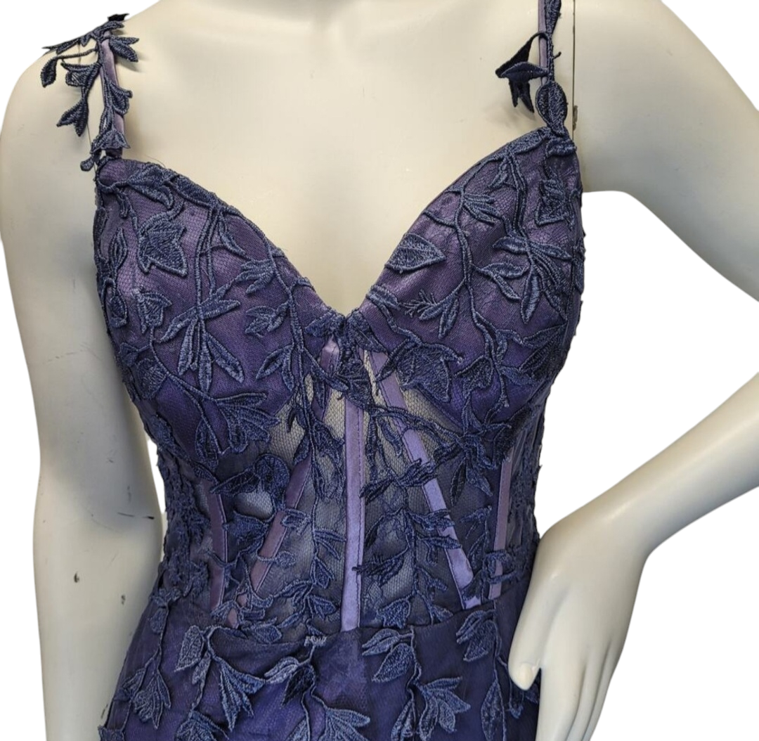 Indigo Vine Corset Dress